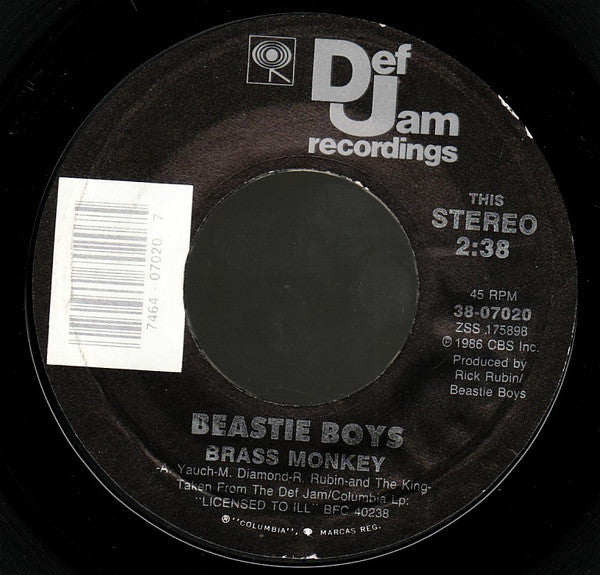 Beastie Boys – Brass Monkey / Posse In Effect – Release:d02593f1-1608-45b6-bf98-22d1c602cf60 (cover)