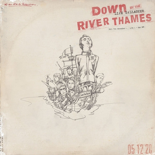 Liam Gallagher - Down By The River Thames Record Warner Records 2022 / Worldwide / Orange / Warner Records / 3EXIR NM NM