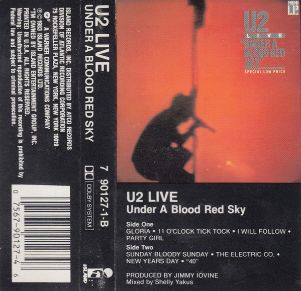 U2 - Live "Under A Blood Red Sky" Record Island Records 1983 / US / Island Records VG VG