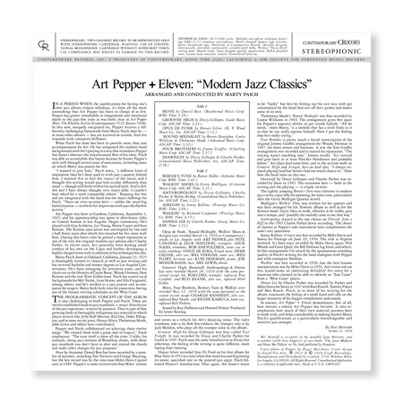 Art Pepper - Art Pepper + Eleven: Modern Jazz Classics (Acoustic Sounds Series Vinyl)