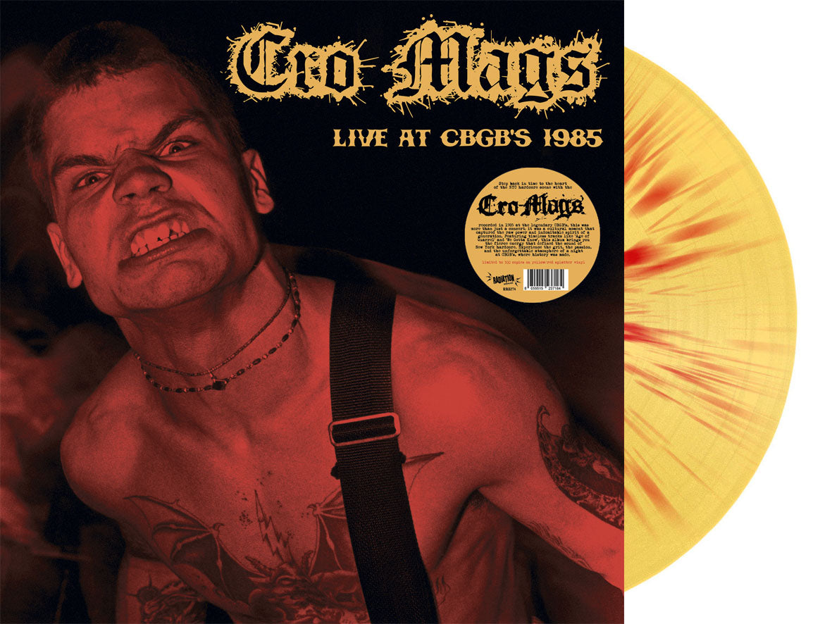 Cro-Mags - Live At CBGB's 1985 (Indie Exclusive Yellow & Red Splatter Vinyl)