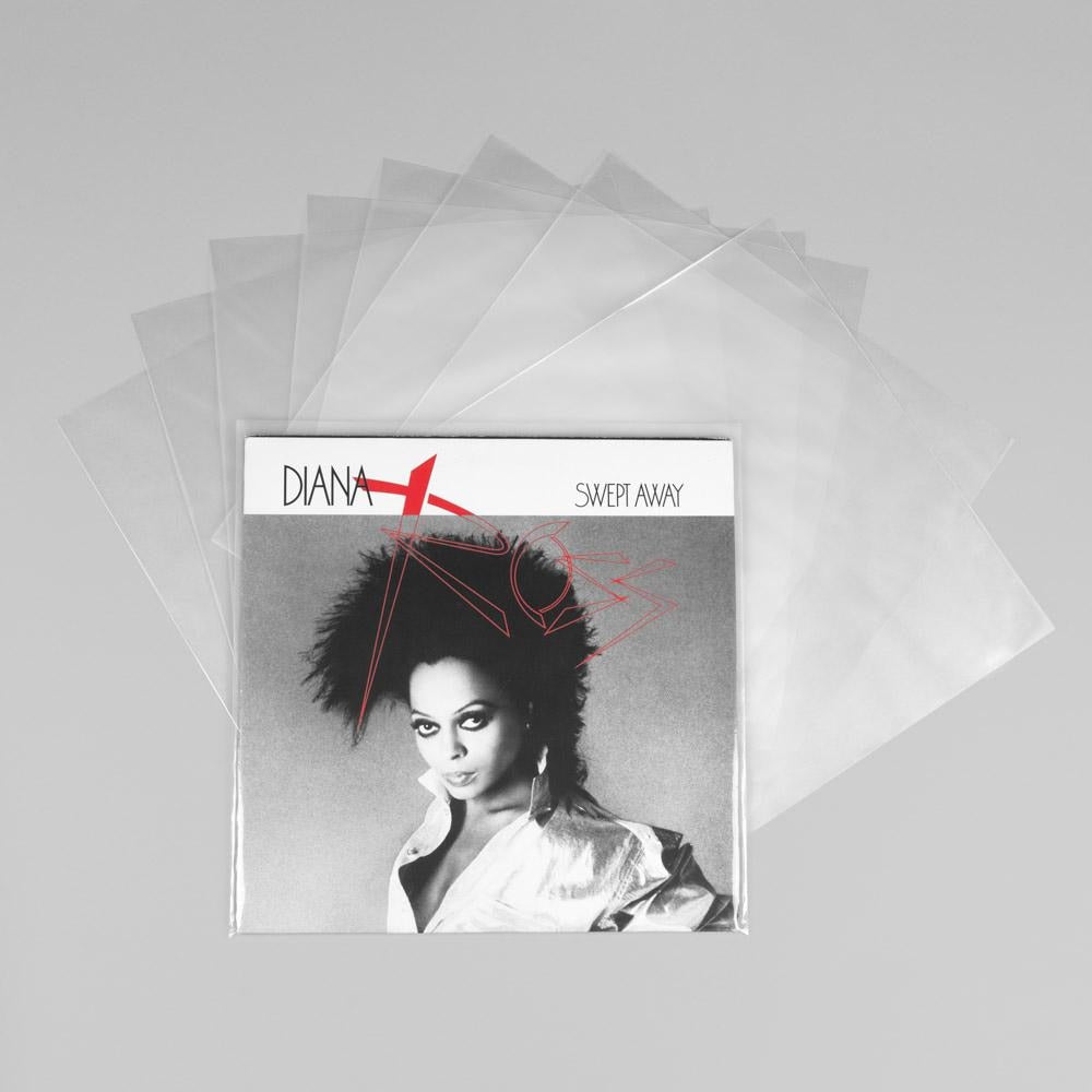 Bags Unlimited SLP3 12" LP Jacket Sleeves - No Flap - 100 Pack (Clear) Misc Evergreen Vinyl