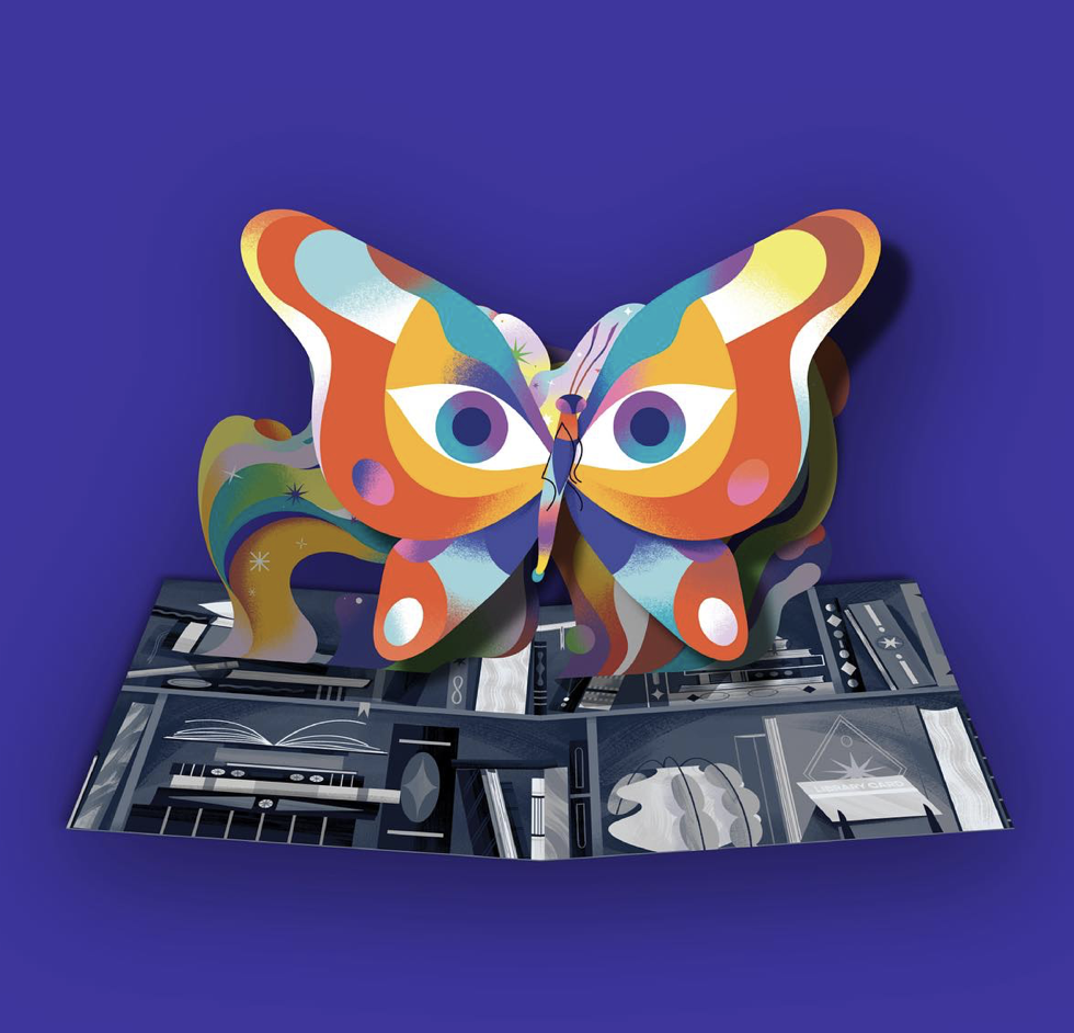 The Octopus Project - Butterfly in the Sky (Original Soundtrack) pop-up butterfly gatefold
