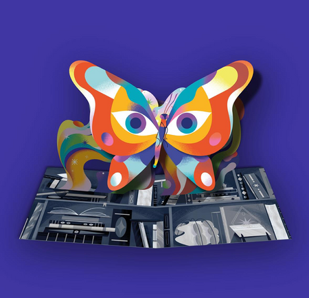 The Octopus Project - Butterfly in the Sky (Original Soundtrack) pop-up butterfly gatefold