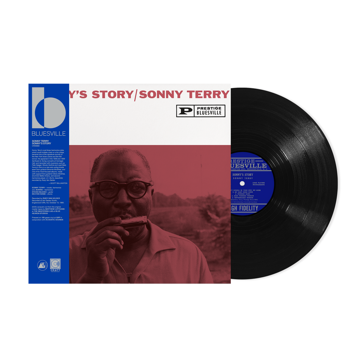 Sonny Terry - Sonny's Story (Bluesville Acoustic Sounds Series) Vinyl > LP Craft Recordings NEW NEW