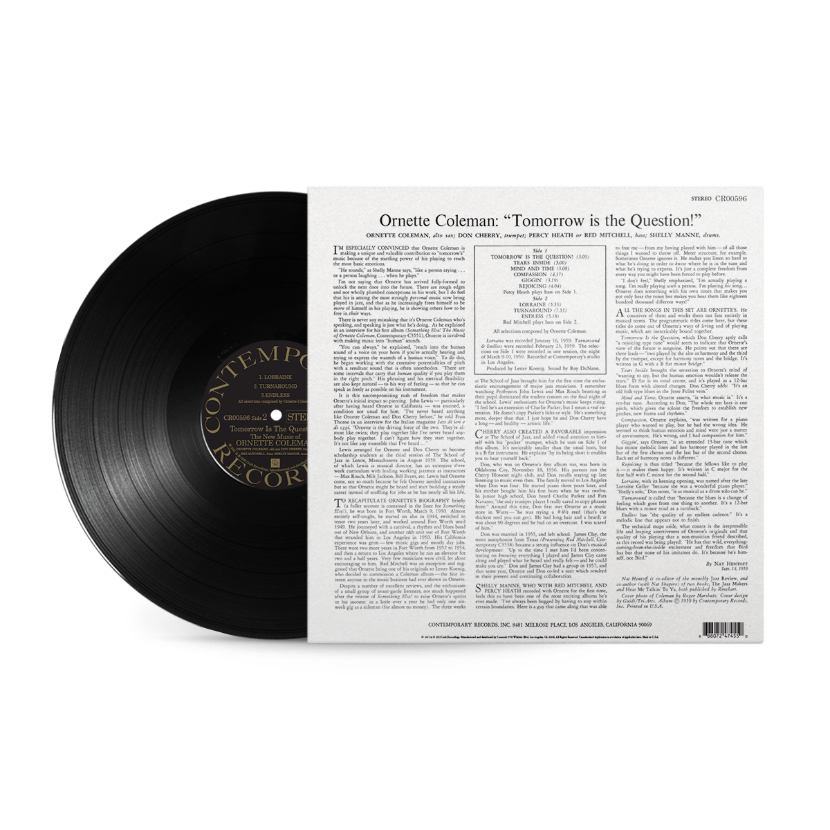 Ornette Coleman - Tomorrow Is The Question! (Contemporary Records Acoustic Sounds Series) Vinyl > LP Craft Recordings