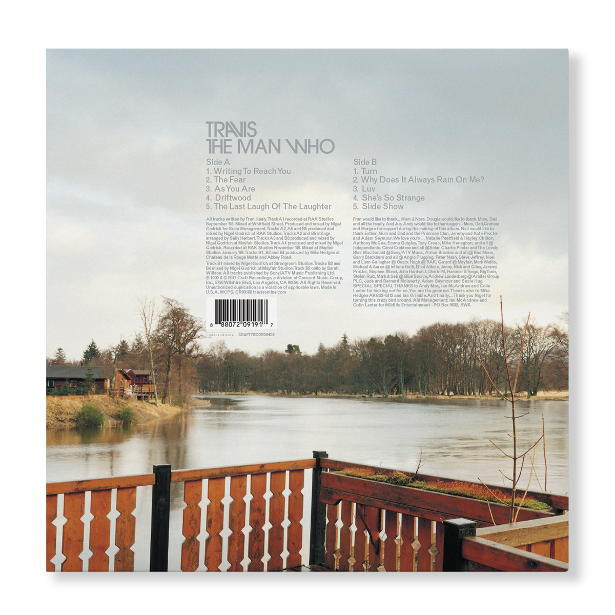Travis - The Man Who (White Vinyl) Vinyl > LP Craft Recordings