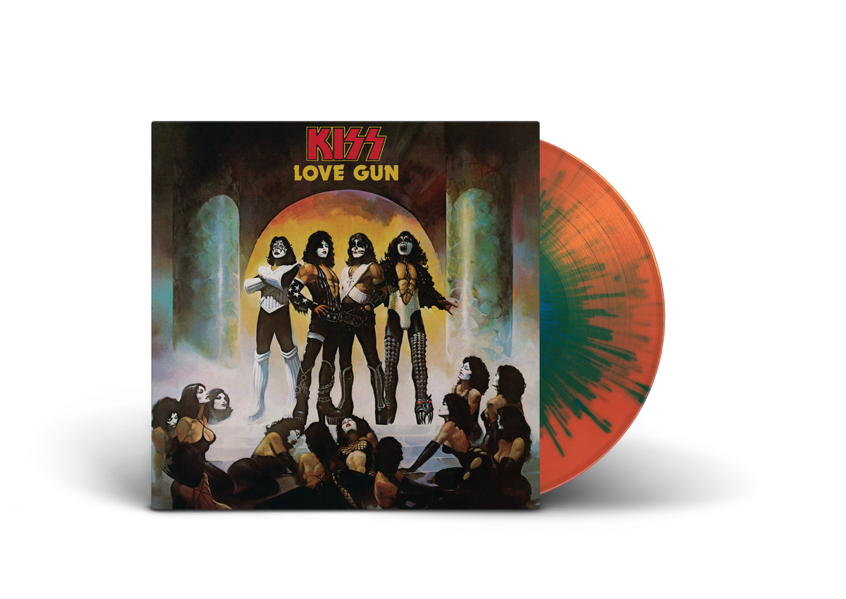 KISS - Love Gun (Tangerine & Aqua Splatter Vinyl)