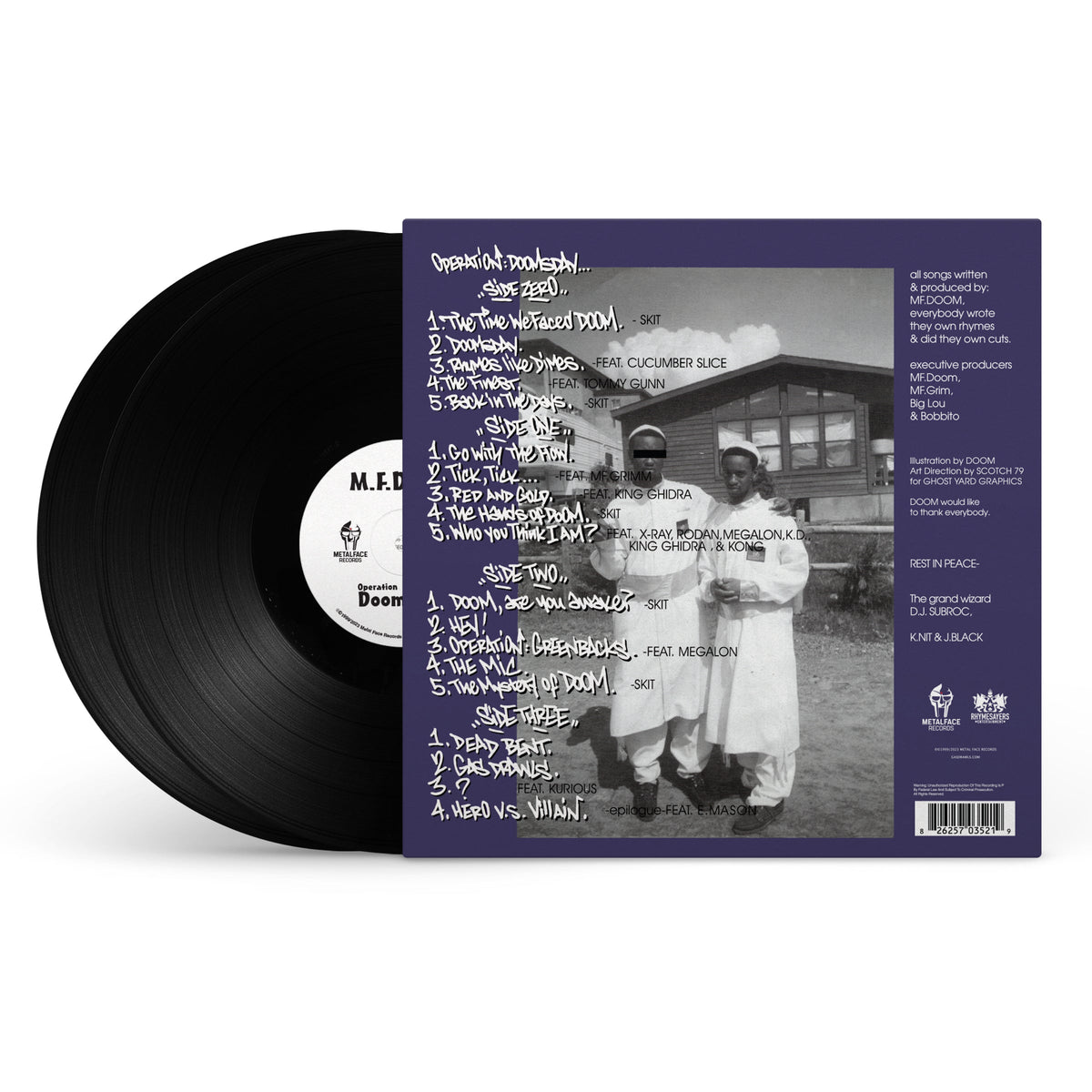 MF DOOM - Operation: Doomsday (Black Vinyl) back cover