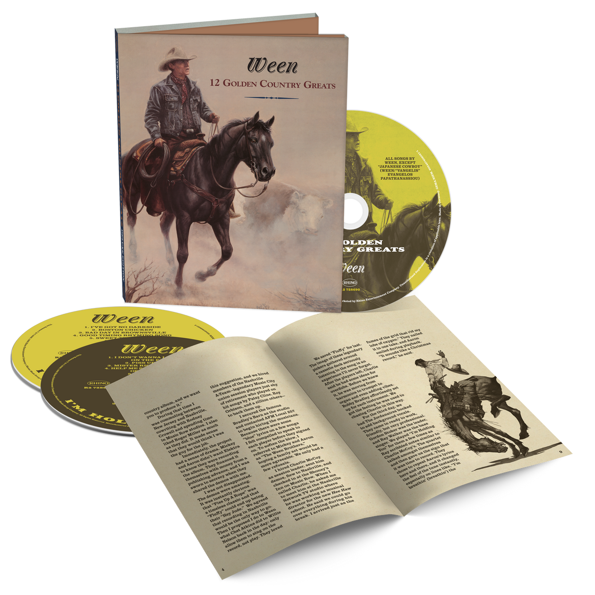 [PREORDER] Ween - 12 Golden Country Greats Preorder Elektra / WEA 2026 / US / Deluxe Edition 3CD Softpak / Elektra / WEA NEW NEW