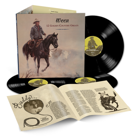 [PREORDER] Ween - 12 Golden Country Greats Preorder Elektra / WEA 2026 / US / Deluxe Edition Black 3LP / Elektra / WEA NEW NEW