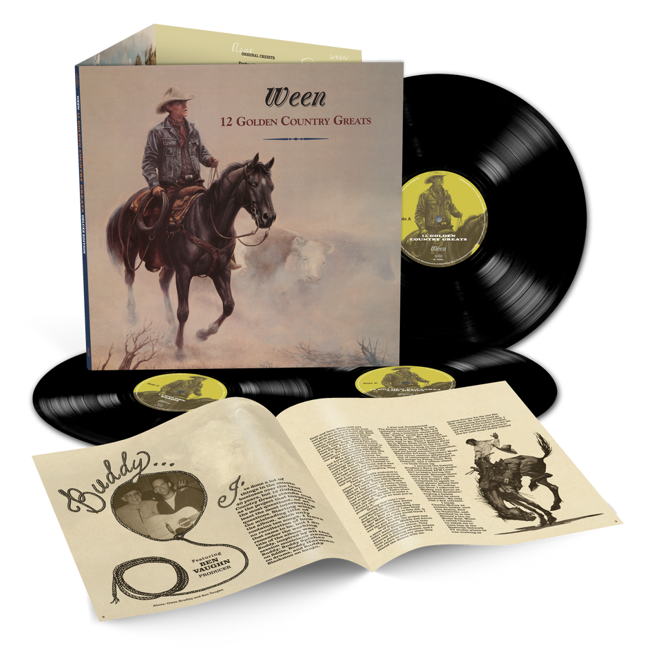 [PREORDER] Ween - 12 Golden Country Greats Preorder Elektra / WEA 2026 / US / Deluxe Edition Black 3LP / Elektra / WEA NEW NEW