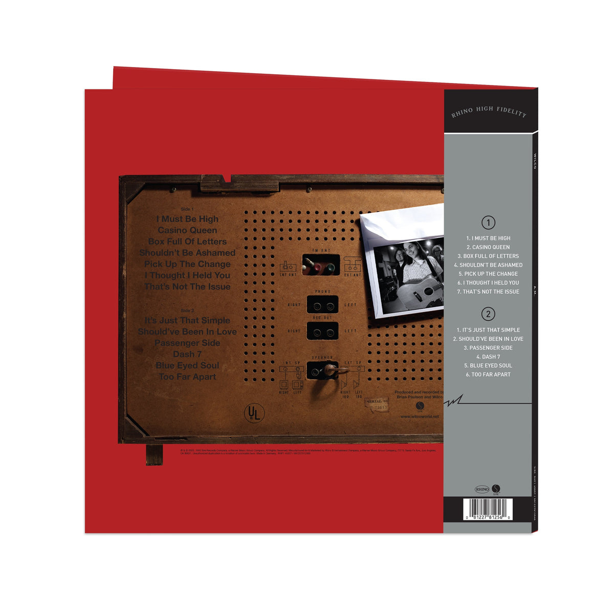 Wilco - A.M. (Rhino High Fidelity) back cover