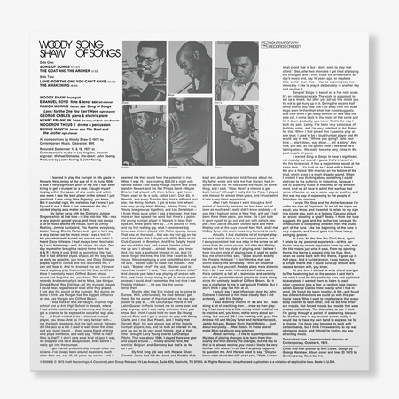 Woody Shaw - Song Of Songs (Jazz Dispensary Top Shelf Series)