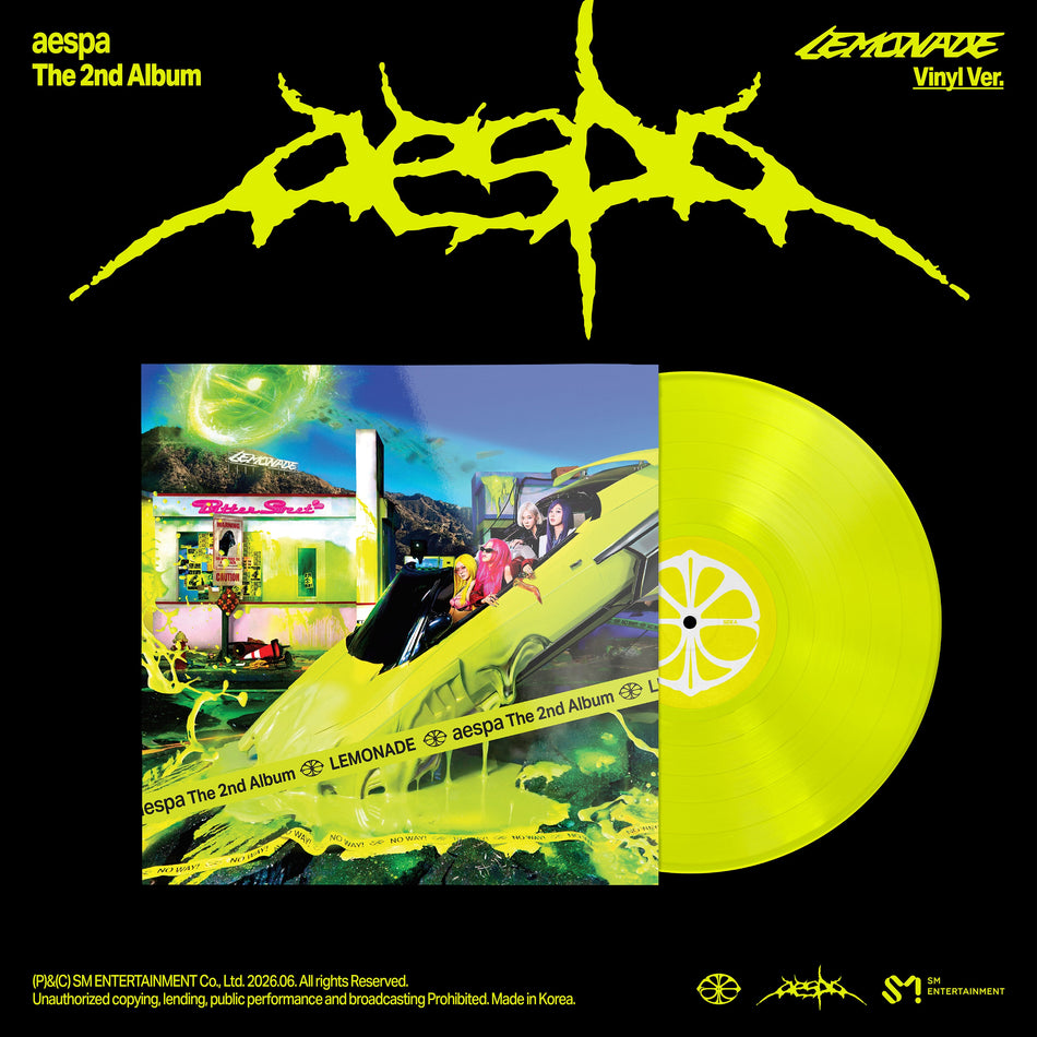 aespa - Lemonade (Neon Yellow Vinyl) Vinyl Sm Entertainment Co. NEW NEW