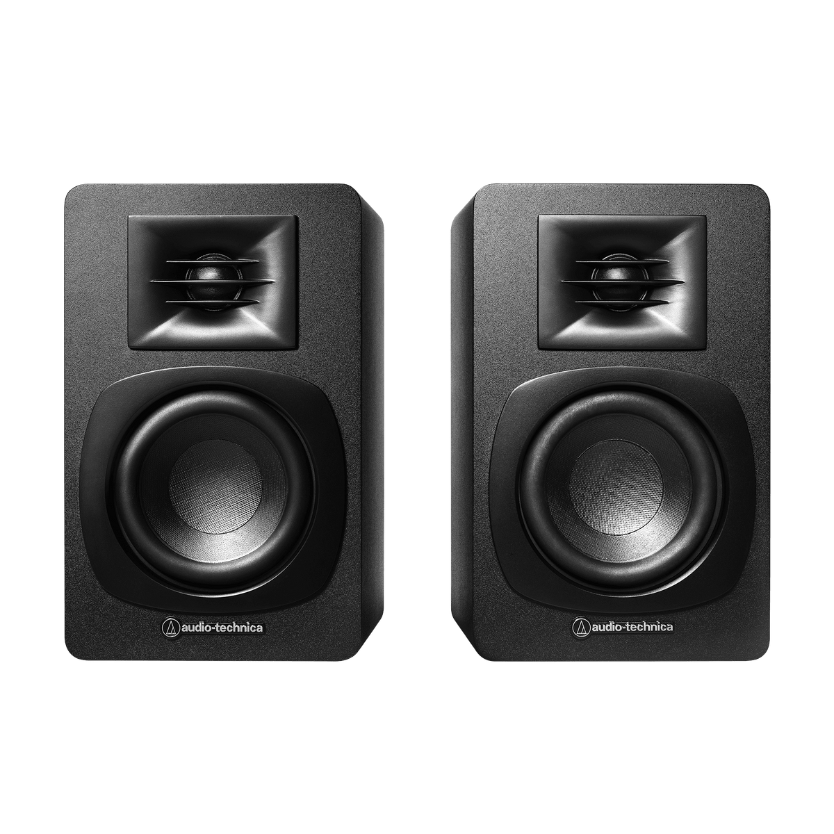 Audio-Technica AT-SP3X powered bookshelf speakers, pair, black