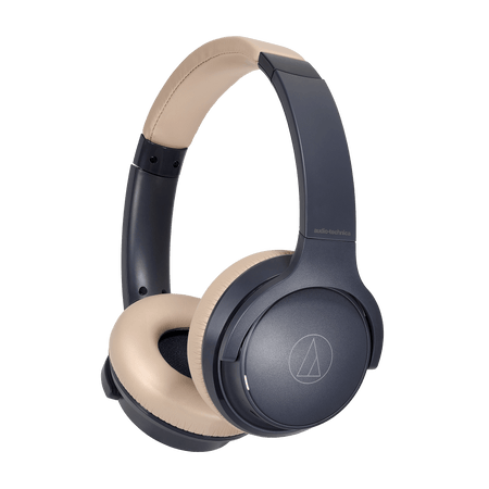 Audio-Technica ATH-S220BT wireless on-ear headphones in Navy Blue/Gray