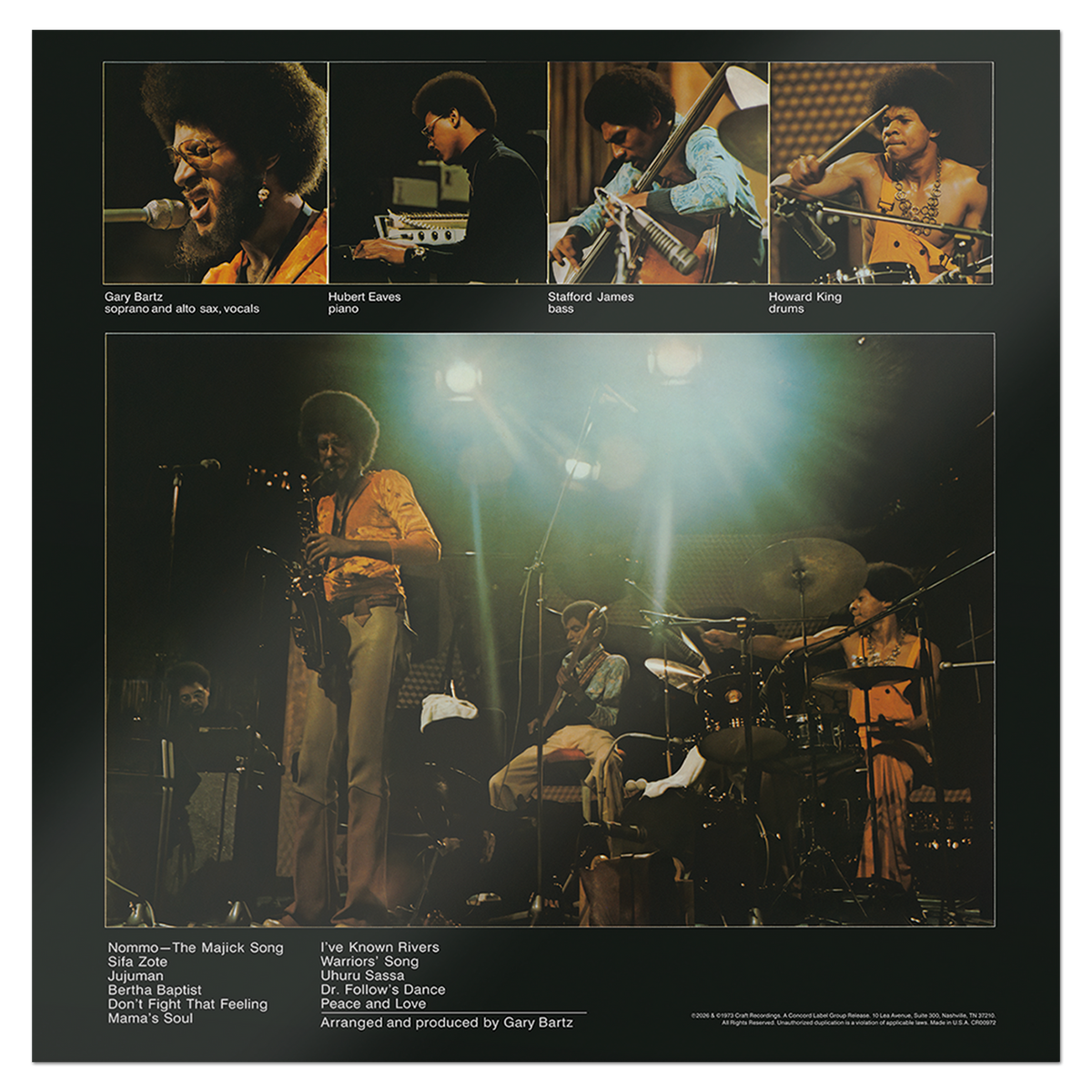 Gary Bartz NTU Troop - I've Known Rivers and Other Bodies (Jazz Dispensary Top Shelf Series) back cover
