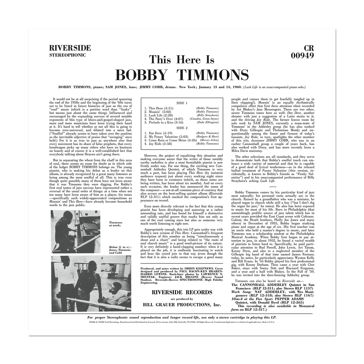 Bobby Timmons - This Here Is Bobby Timmons (Original Jazz Classics Series)
