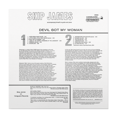 Skip James - Devil Got My Woman (Bluesville Series Vinyl) Vinyl > LP Craft Recordings