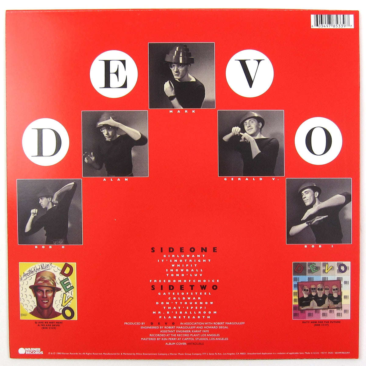 Devo - Freedom Of Choice (White Vinyl)