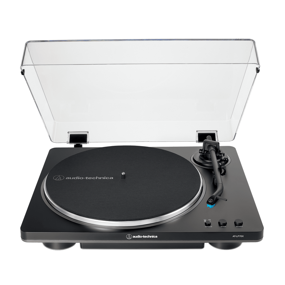 Audio-Technica AT-LP70X Fully Automatic Turntable (Black/Gray) Turntables Audio-Technica