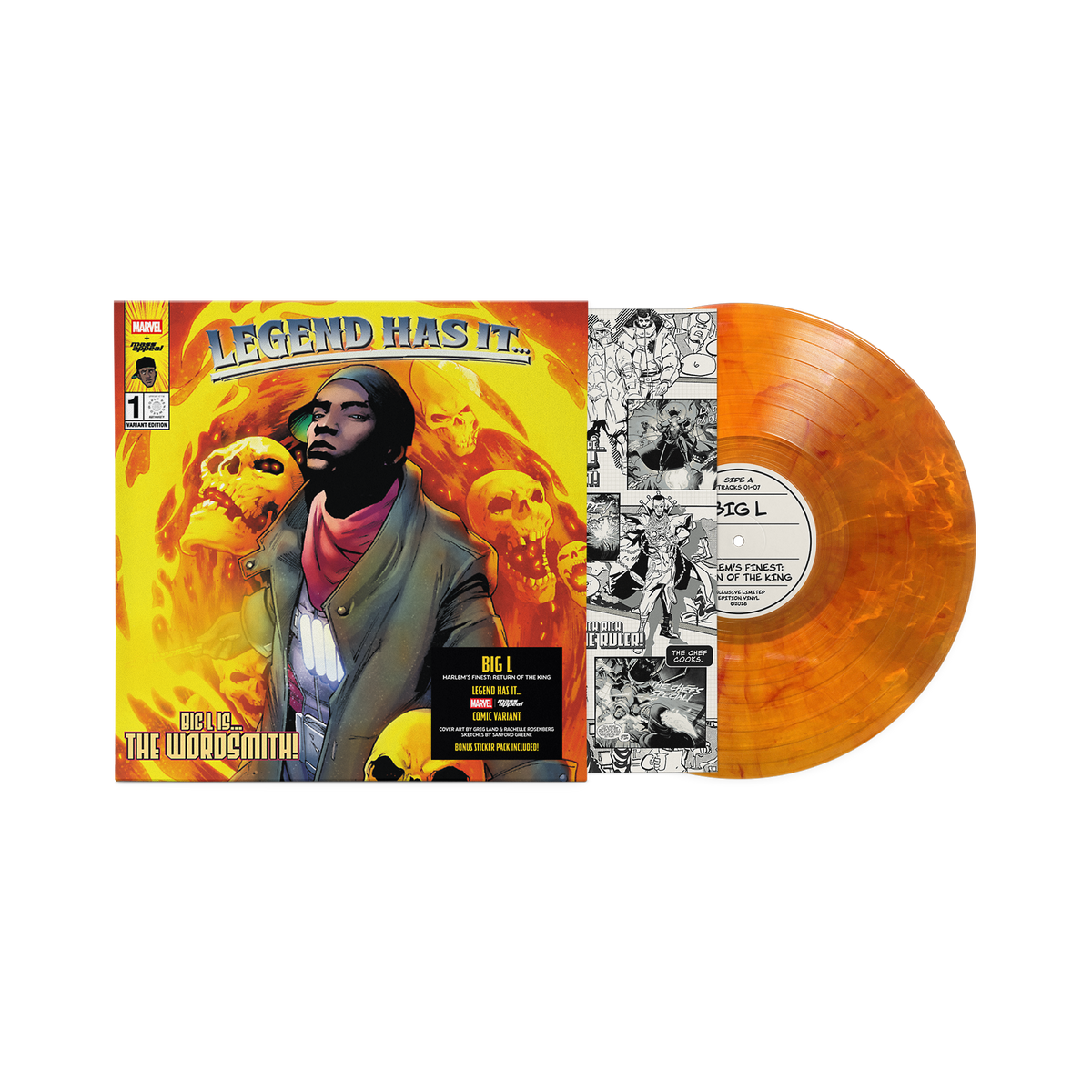 Big L - Harlem's Finest: Return Of The King (Orange Marble Vinyl, Marvel Legend Has It Series)