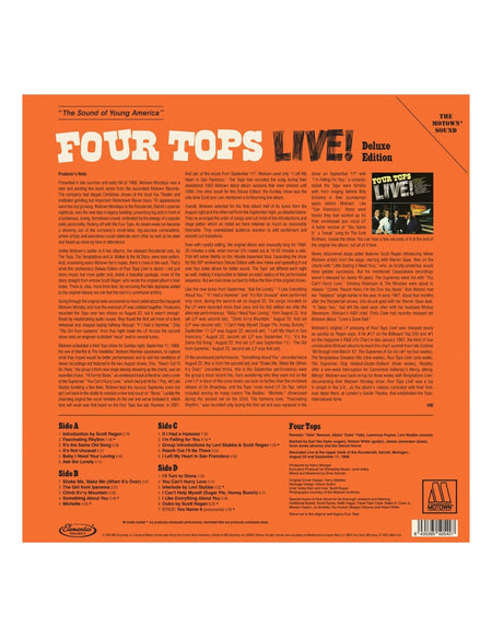 Four Tops - Four Tops Live! (Deluxe) Vinyl > LP Elemental Music Rec.