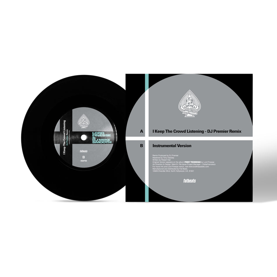 Lord Finesse - I Keep The Crowd Listening (DJ Premier Remix) (Black 7-inch) Vinyl > 7-inch Funky Technician