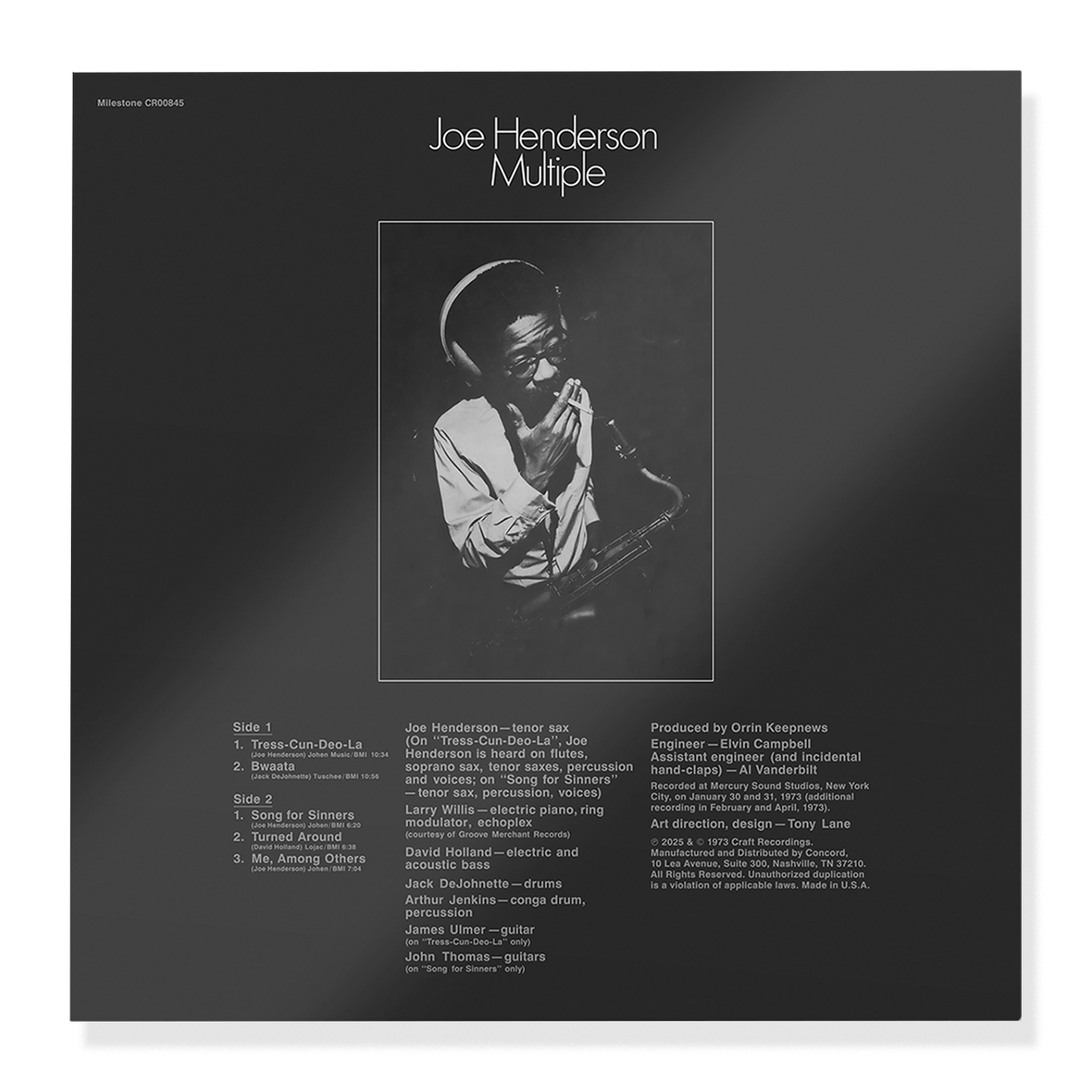 Joe Henderson - Multiple (Jazz Dispensary Top Shelf Series) Vinyl > LP Craft Recordings