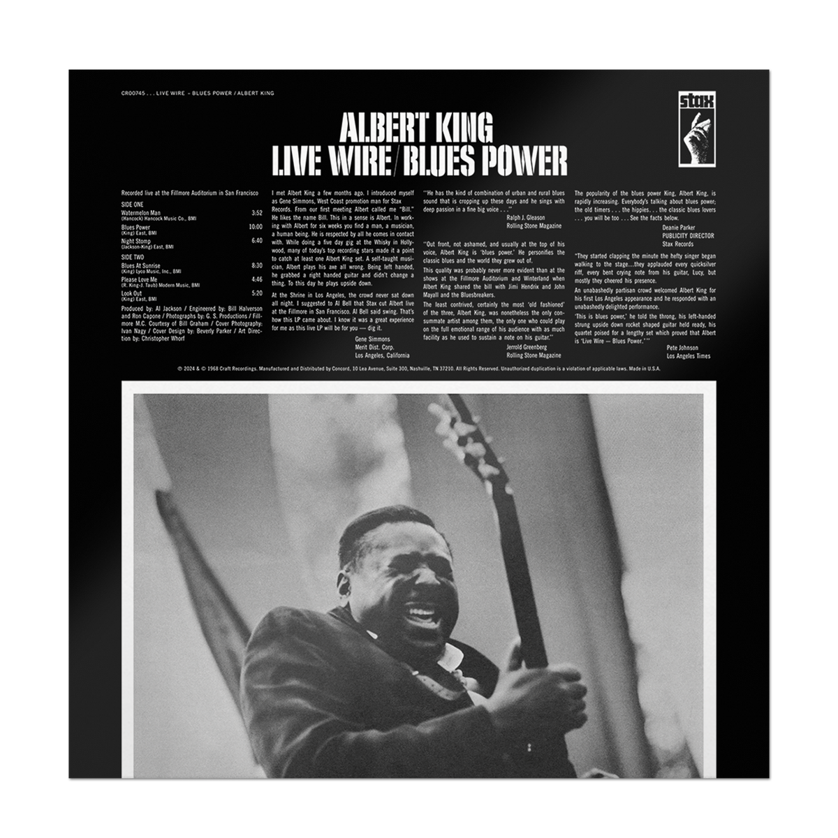 Albert King - Live Wire/Blues Power (Bluesville Acoustic Sounds Series) Vinyl > LP Craft Recordings