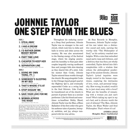 Johnnie Taylor - One Step From The Blues (Black Vinyl) - back cover