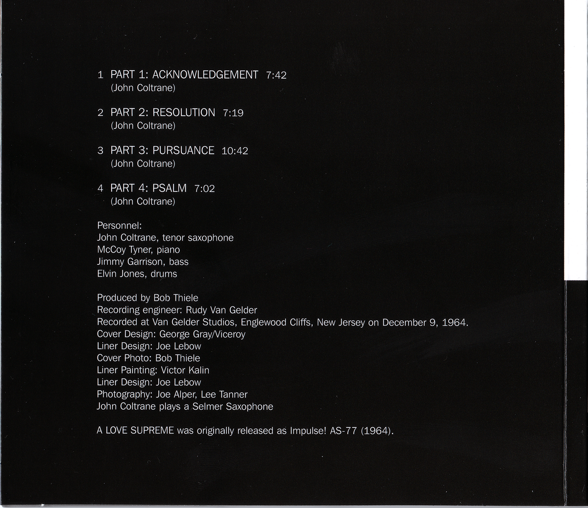 John Coltrane - A Love Supreme (CD)