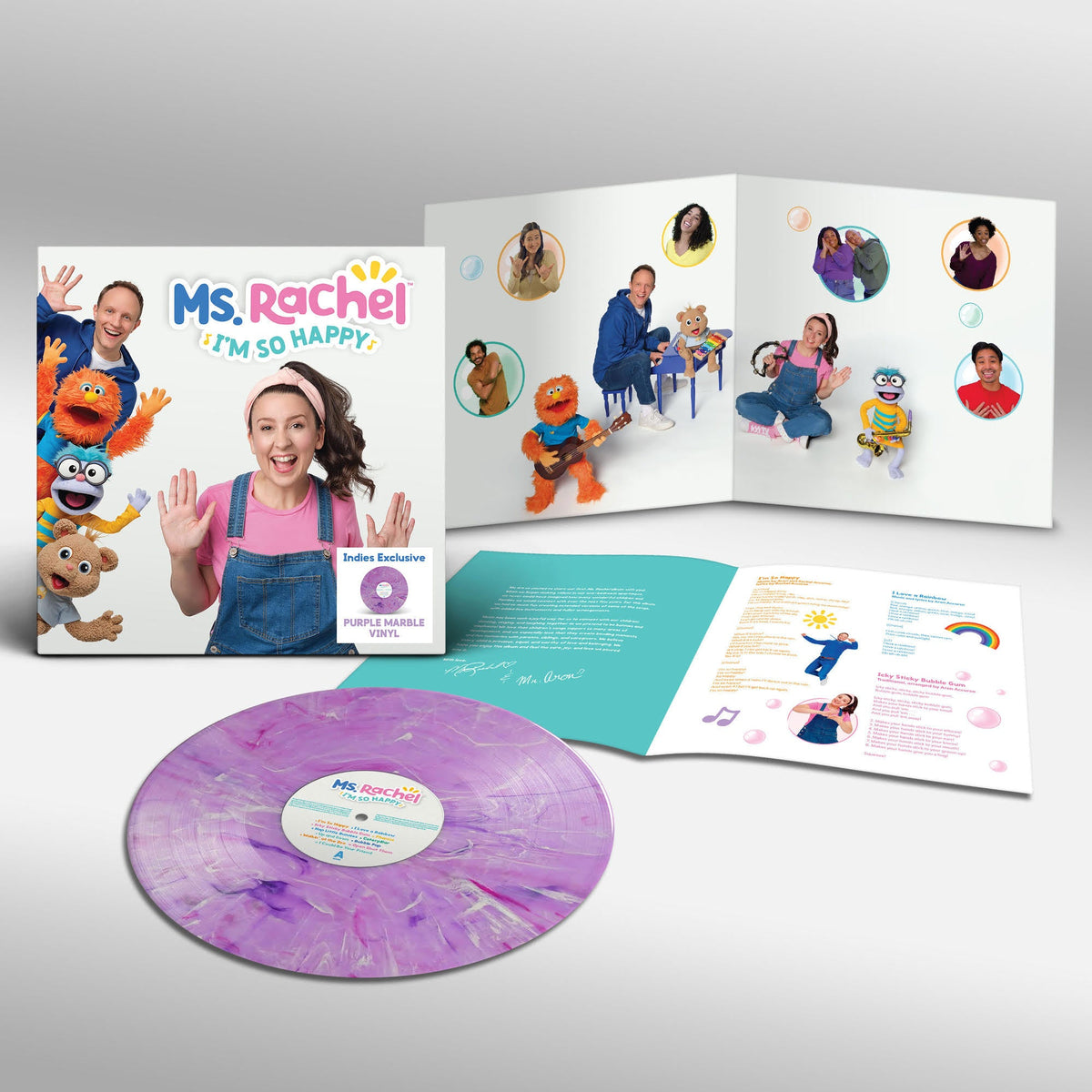 Ms. Rachel - I'm So Happy (Indie Exclusive Purple Marble Vinyl) Vinyl > LP Songs For Littles NEW NEW