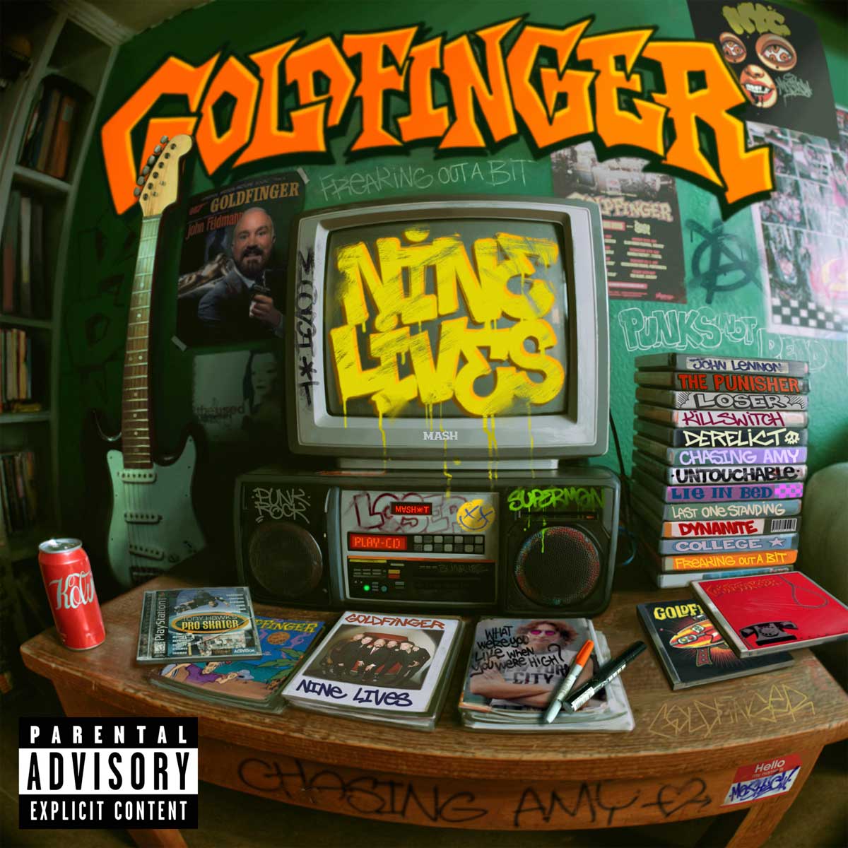 Goldfinger - Nine Lives (Indie Exclusive Transparent Orange Vinyl) Vinyl > LP Big Noise Music Group