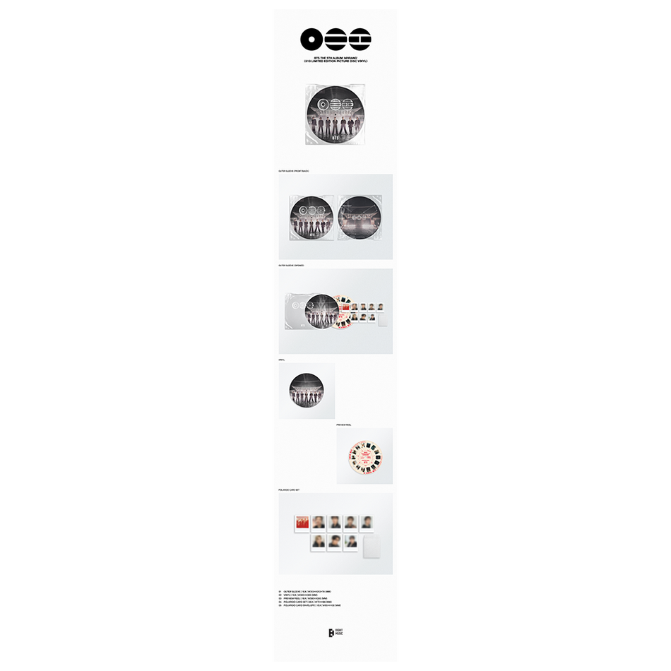 BTS - Arirang (613 Limited Edition Picture Disc Vinyl) Vinyl > LP BigHit Music