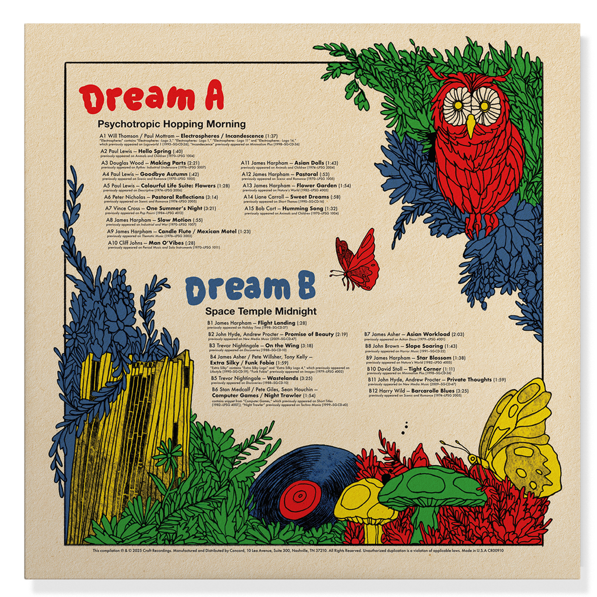 Various Artists - Dream A Dream With Studio G: Cratedigger's Archive (1970-2009) (Red Vinyl) - back cover