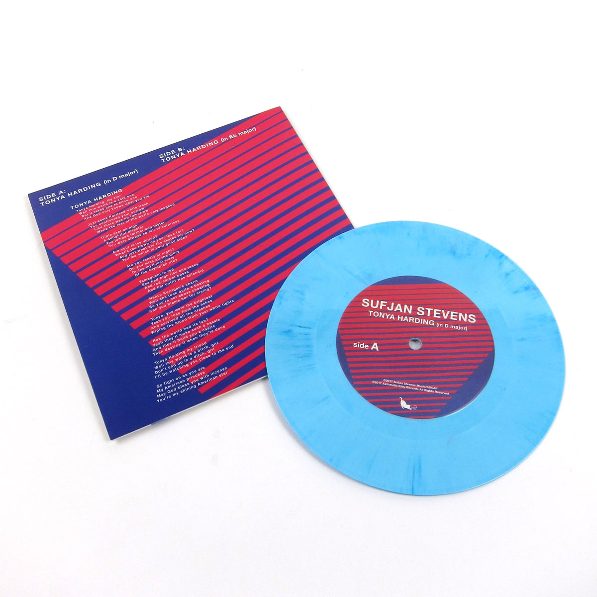 Sufjan Stevens - Tonya Harding (Blue Marbled Vinyl) Vinyl > 7-inch Asthmatic Kitty Records