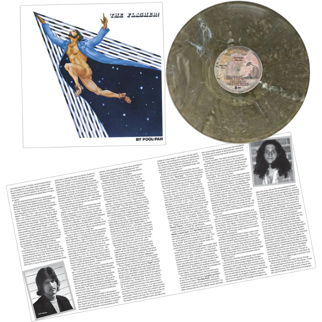 Pool-Pah - The Flasher (Black & White Swirl Vinyl) Vinyl > LP Real Gone Music