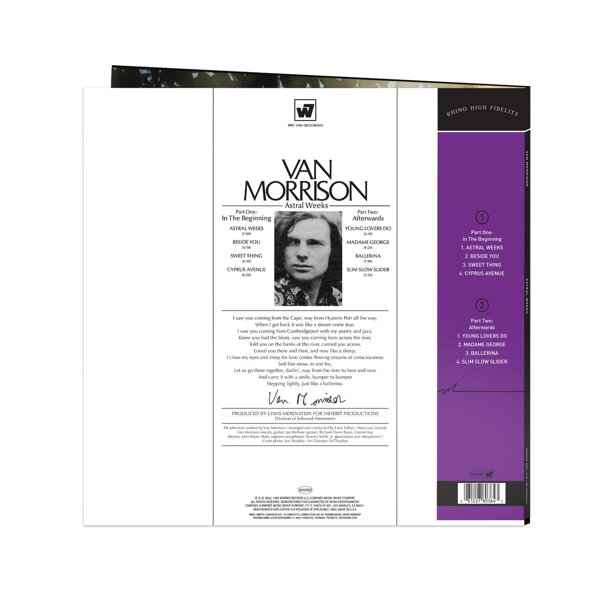 Van Morrison - Astral Weeks (Rhino High Fidelity) Vinyl > LP Rhino